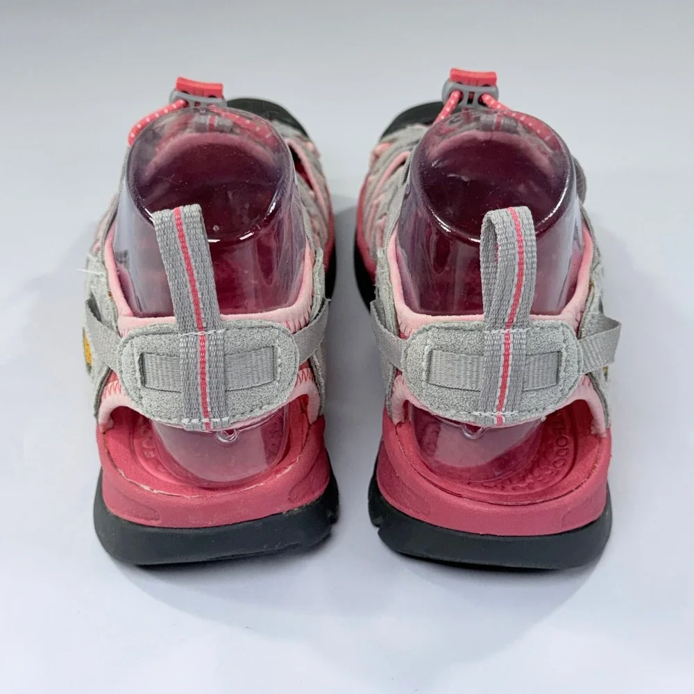 NEW KEEN Whisper Sandal Womens 8 Grey Pink Hiking Trail Waterproof Sport Outdoor
